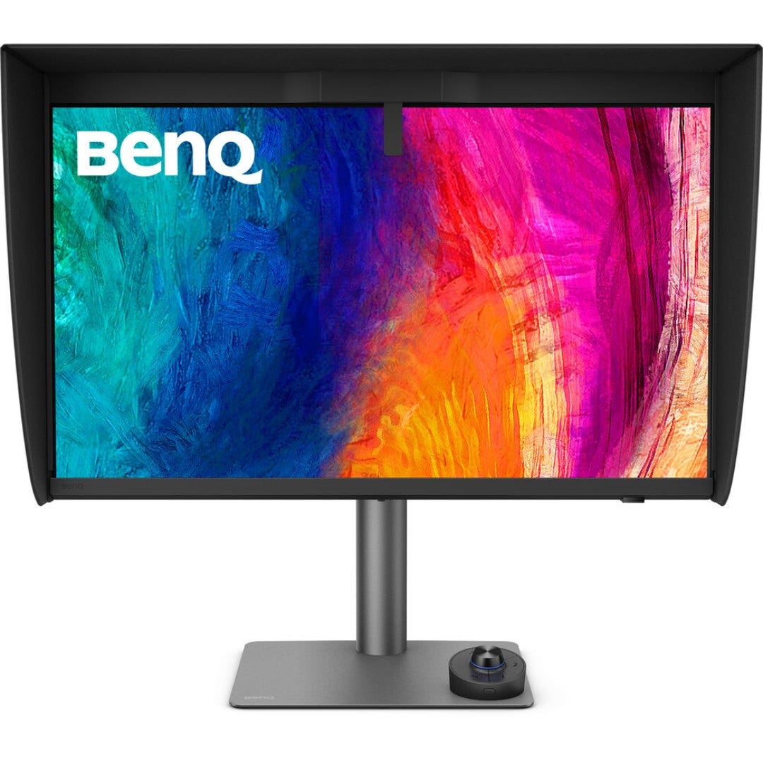BenQ 27 inch 4K UHD AdobeRGB Colour Management Monitor with Shading Hood