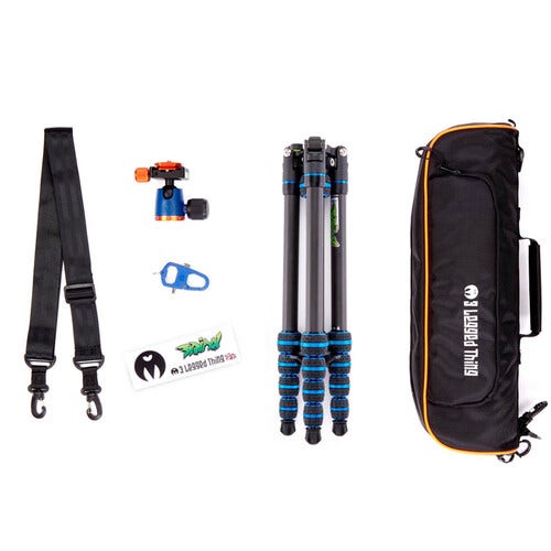 3 Legged Thing - Punks Brian 2.0 with Airhed Neo 2.0 Blue 5 Section Carbon Fibre Tripod - additional product view