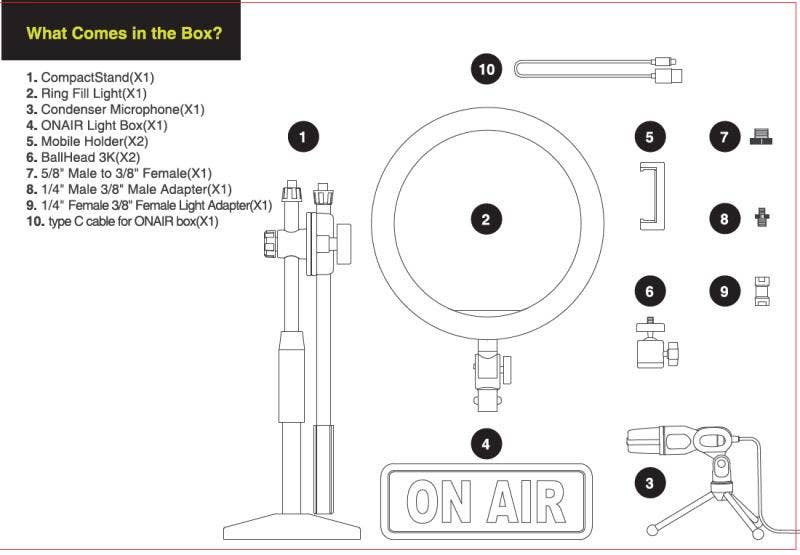 Alfoto AF-99 Vloggers Video Kit - Directors Home Studio - additional product view