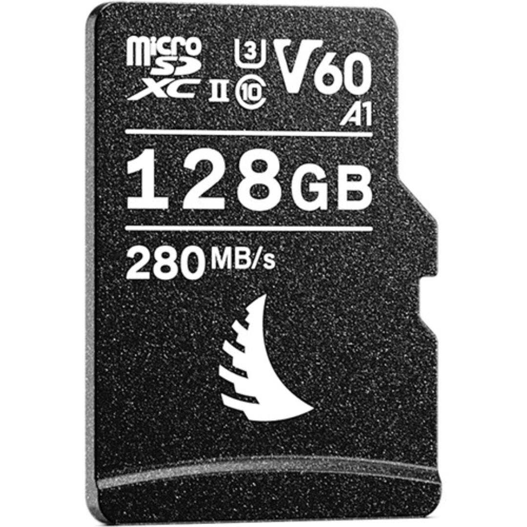 Angelbird AV PRO microSDXC V60 UHS-II 128GB memory card with SD adapter