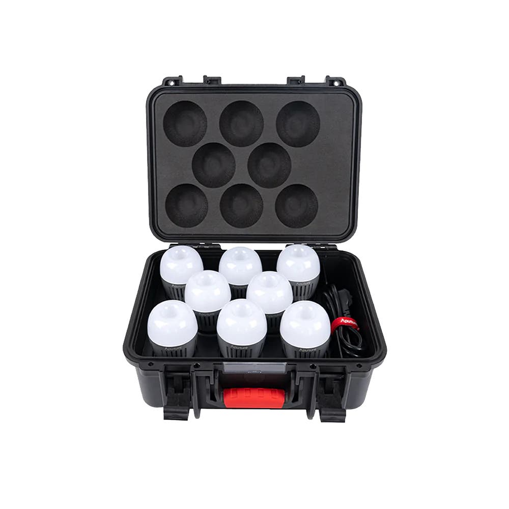 Aputure Accent B7C RGBWW LED bulb, E26/27 fitting, 8 bulb kit