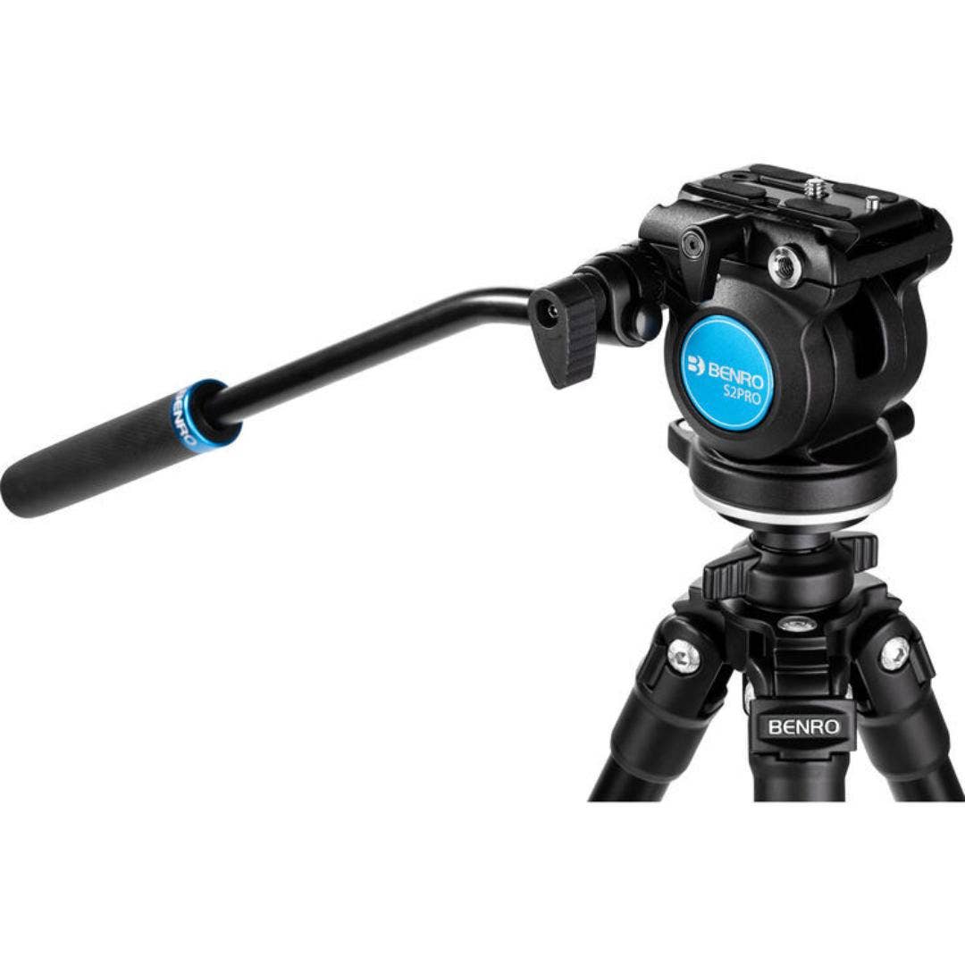 Benro A1883F Aero2 Travel Video Tripod Kit, Aluminium, Leveling Column, S2PRO Head, - additional product view