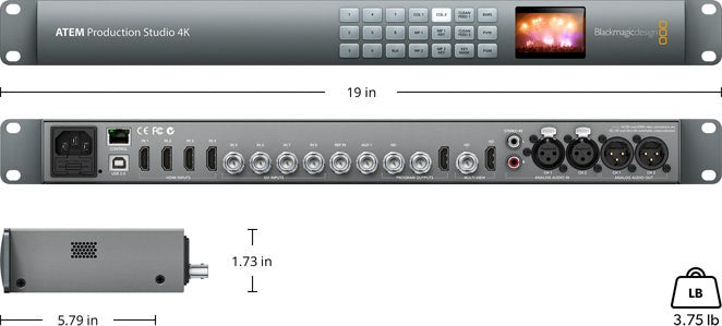 Blackmagic Design ATEM Production Studio 4K Live Switcher - additional product view
