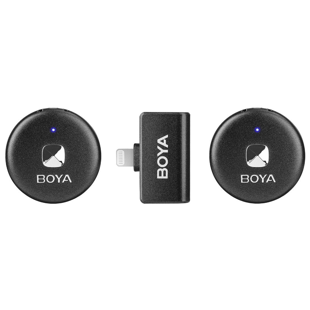 Boya Omic-D-B 2.4GHz Dual Channel Wireless Microphone- Lighning - Black - additional product view