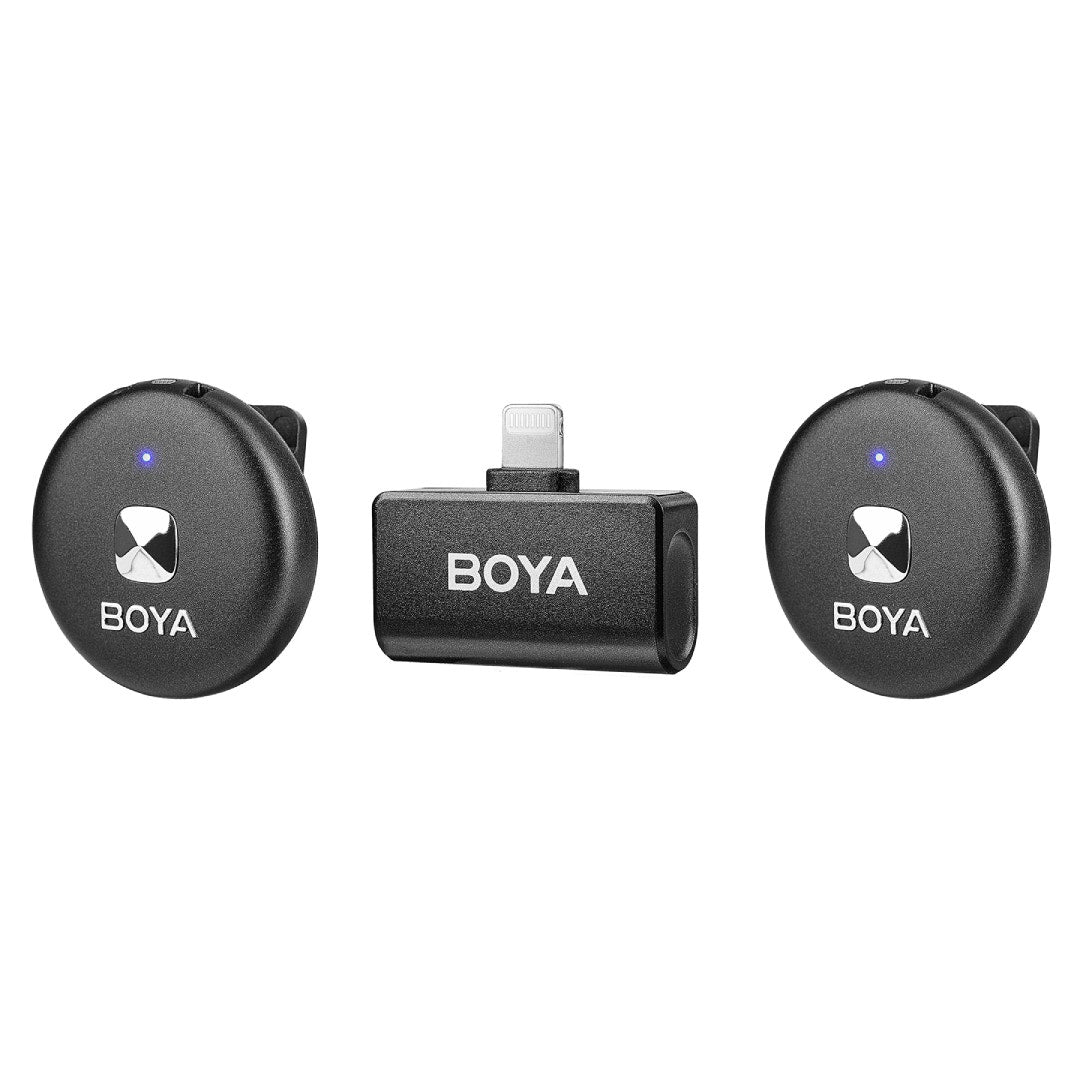 Boya Omic-D-B 2.4GHz Dual Channel Wireless Microphone- Lighning - Black - additional product view