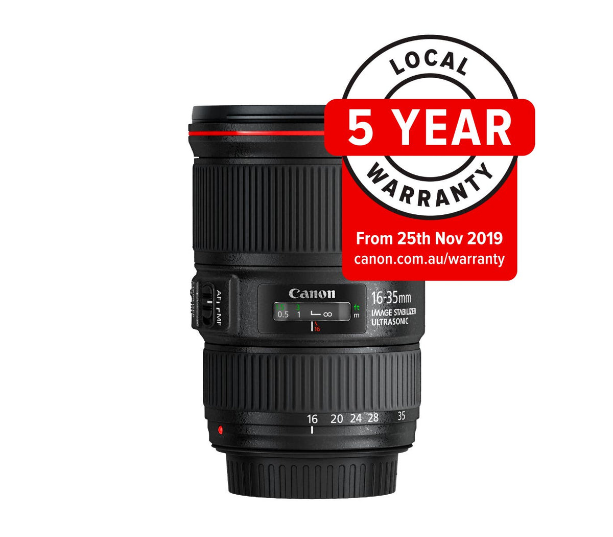 Canon EF 16-35mm f/4L IS USM wide angle lens