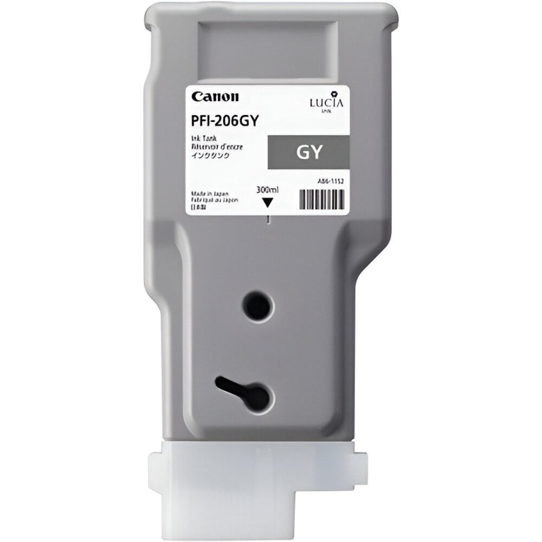 Canon PFI-206GY Lucia EX grey ink cartridge, 300ml