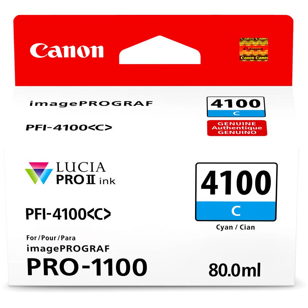 Canon PFI-4100C Cyan Ink Tank - additional product view