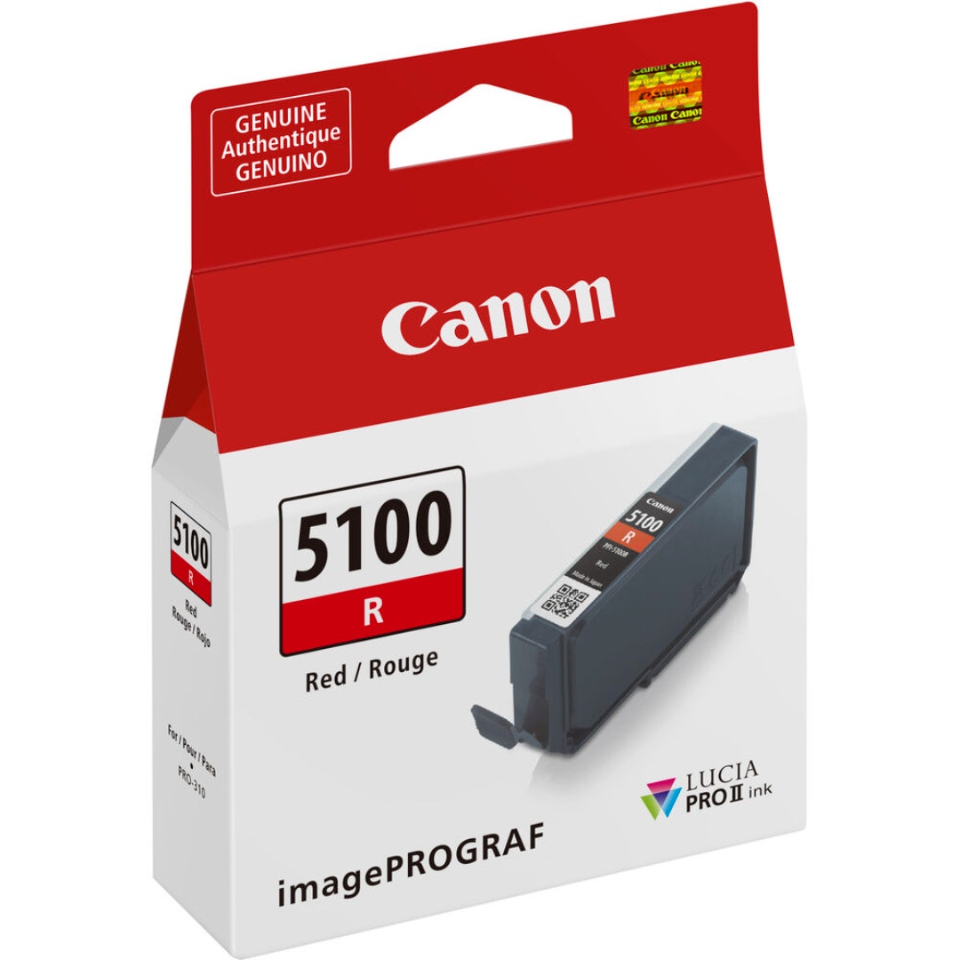 Canon PFI-5100R Ink Tank - Red Ink - additional product view