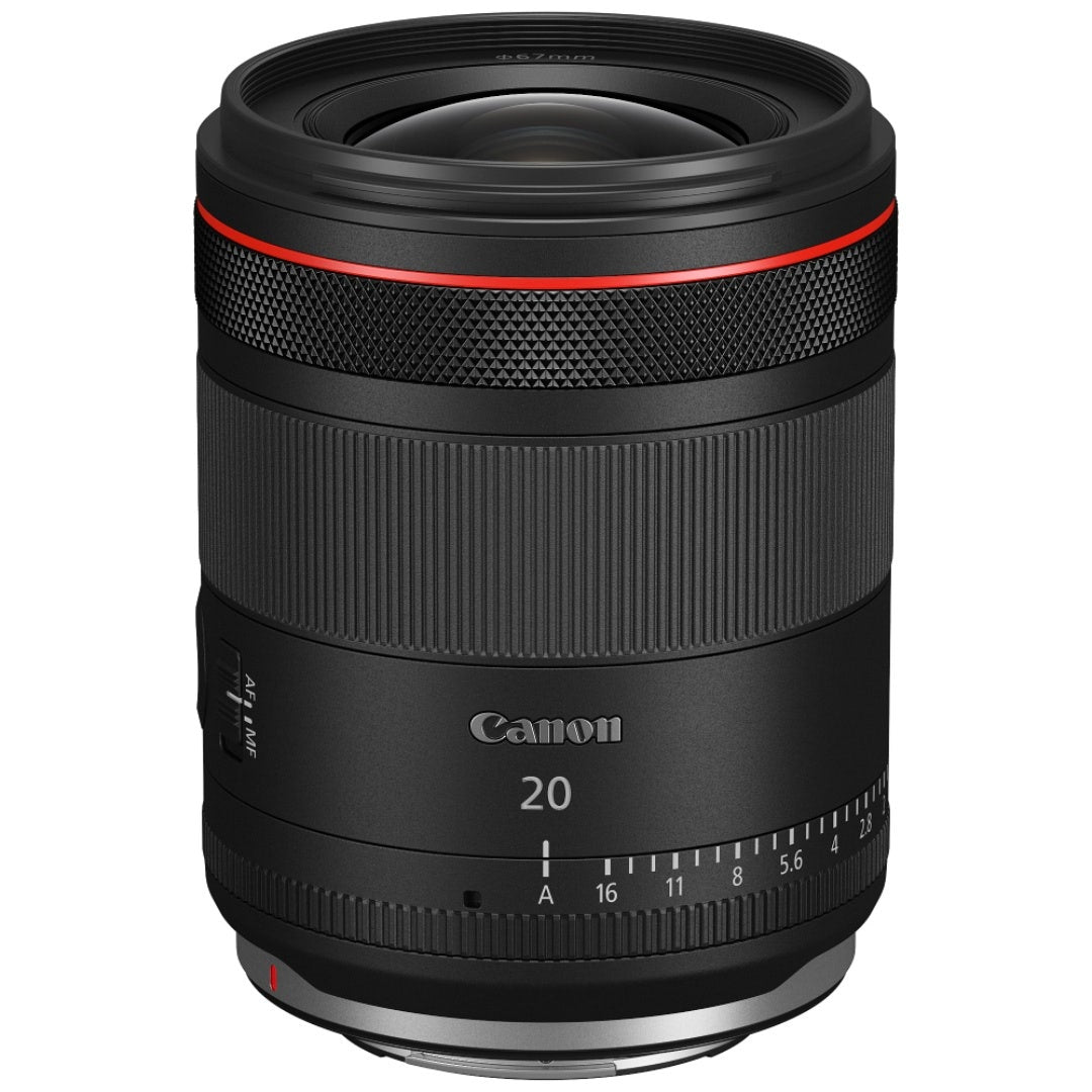 Canon RF 20mm f/1.4L VCM wide angle prime lens