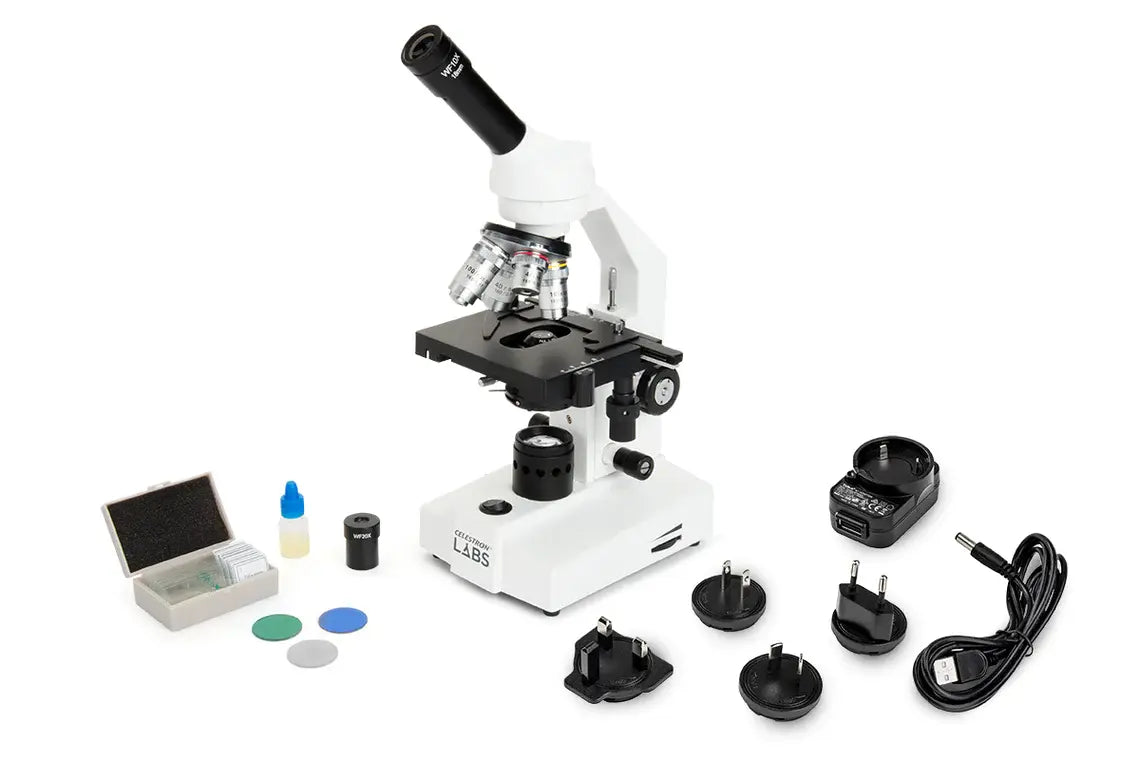 Celestron Labs CM2000CF Compound Microscope Universal Multi-Plug - additional product view