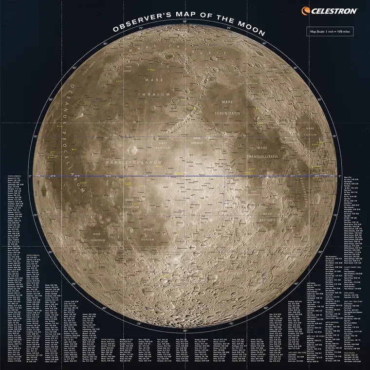 Celestron Observers Map of the Moon - additional product view