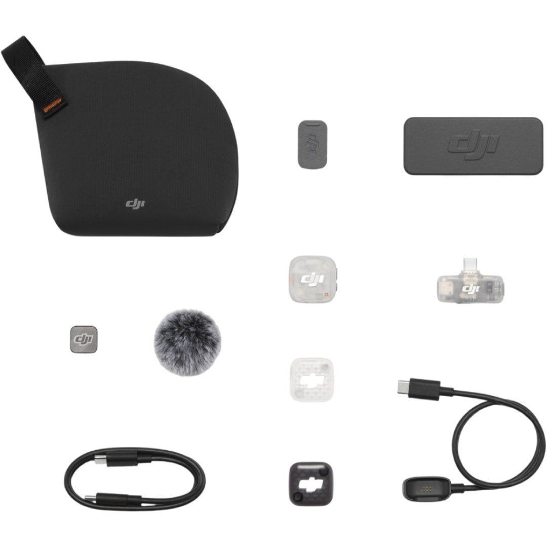 DJI Mic Mini 2S, 1 TX, 1 Mobile RX, Charging Case