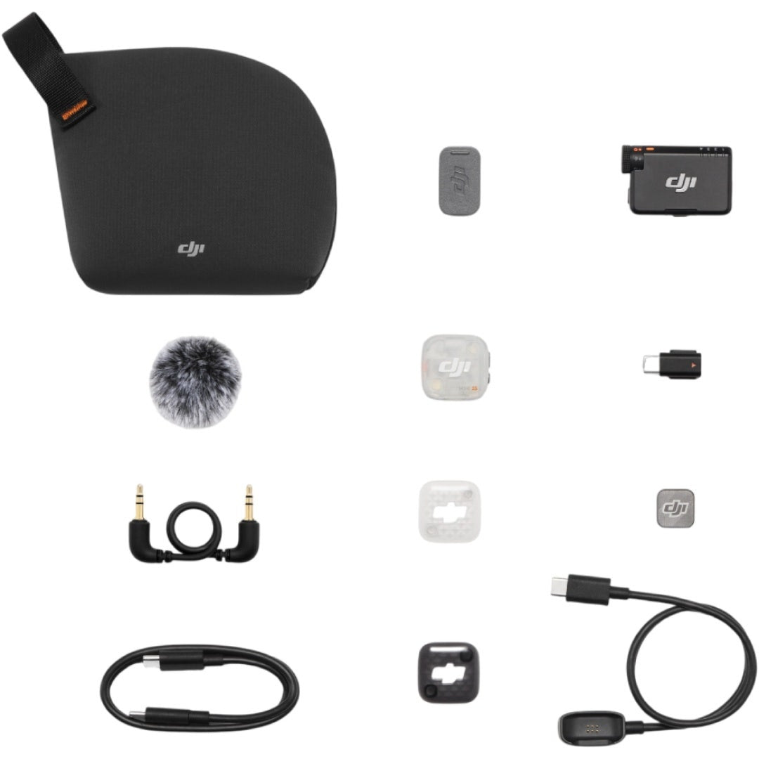 DJI Mic Mini 2S, 1 TX and 1 RX