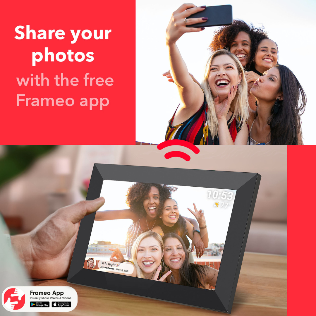 Firefly Frameo 10.1" Wi-Fi Digital Photo Frame - Black - additional product view