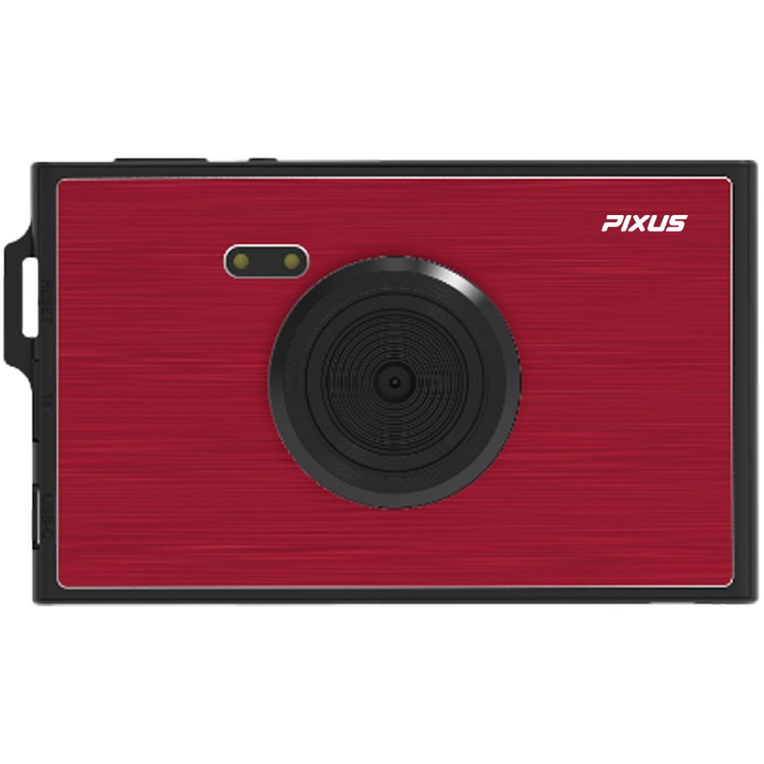 FireFly Pixus Slim Digital Compact Camera in red metallic