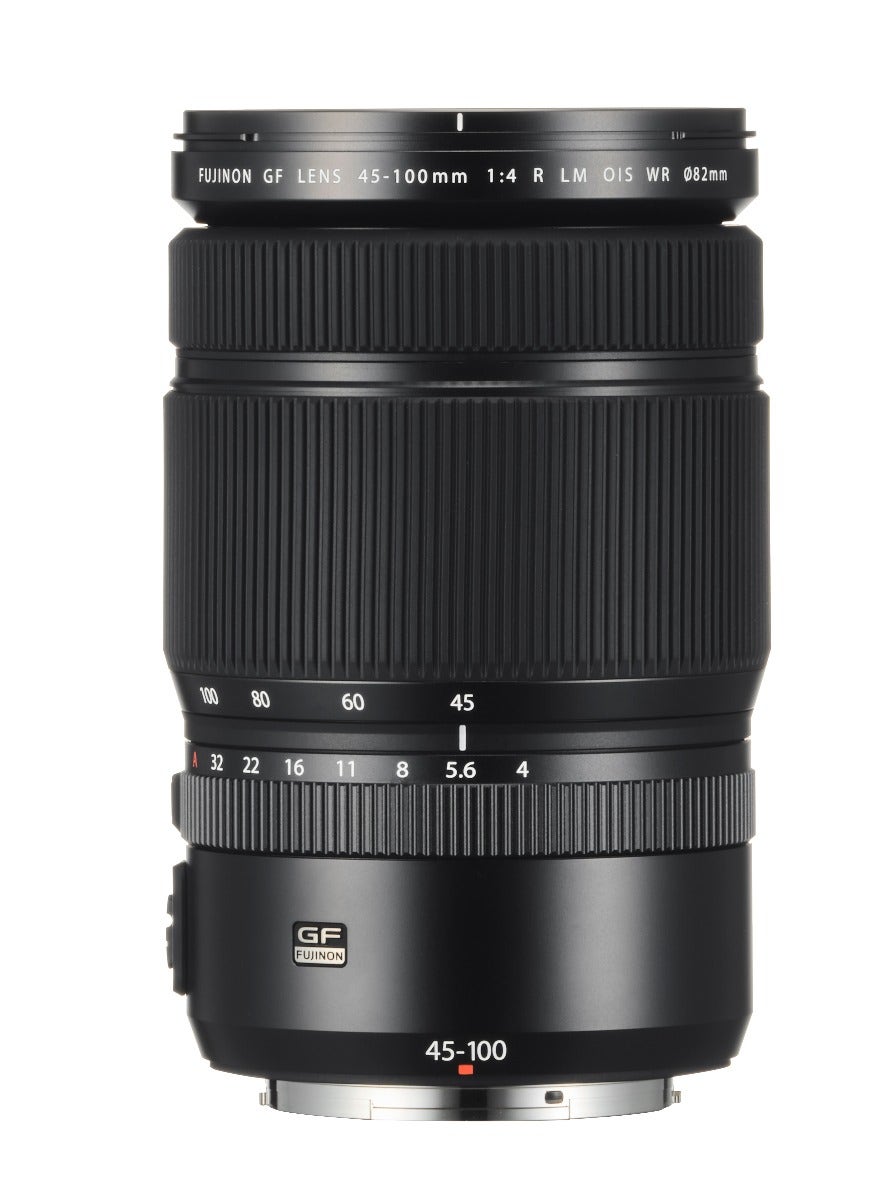 FujiFilm GF 45-100mm f/4 R LM OIS WR lens for GFX series.
