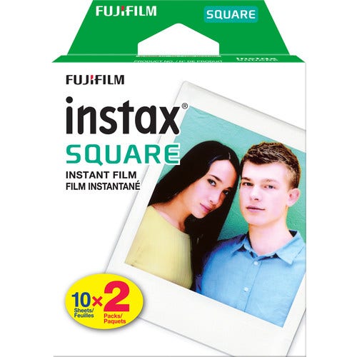 Fujifilm Instax Square instant film, 20 sheet pack