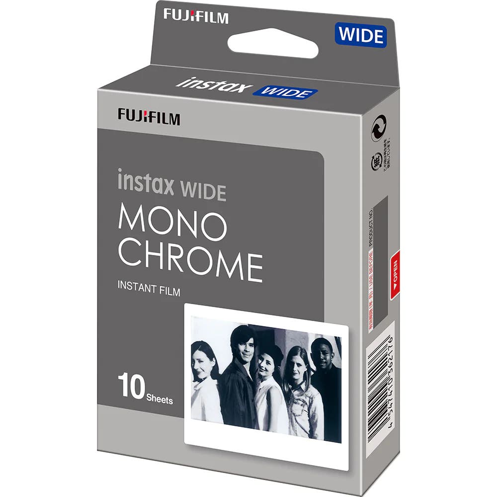 Fujifilm Instax Wide Monochrome instant film, 10 sheets