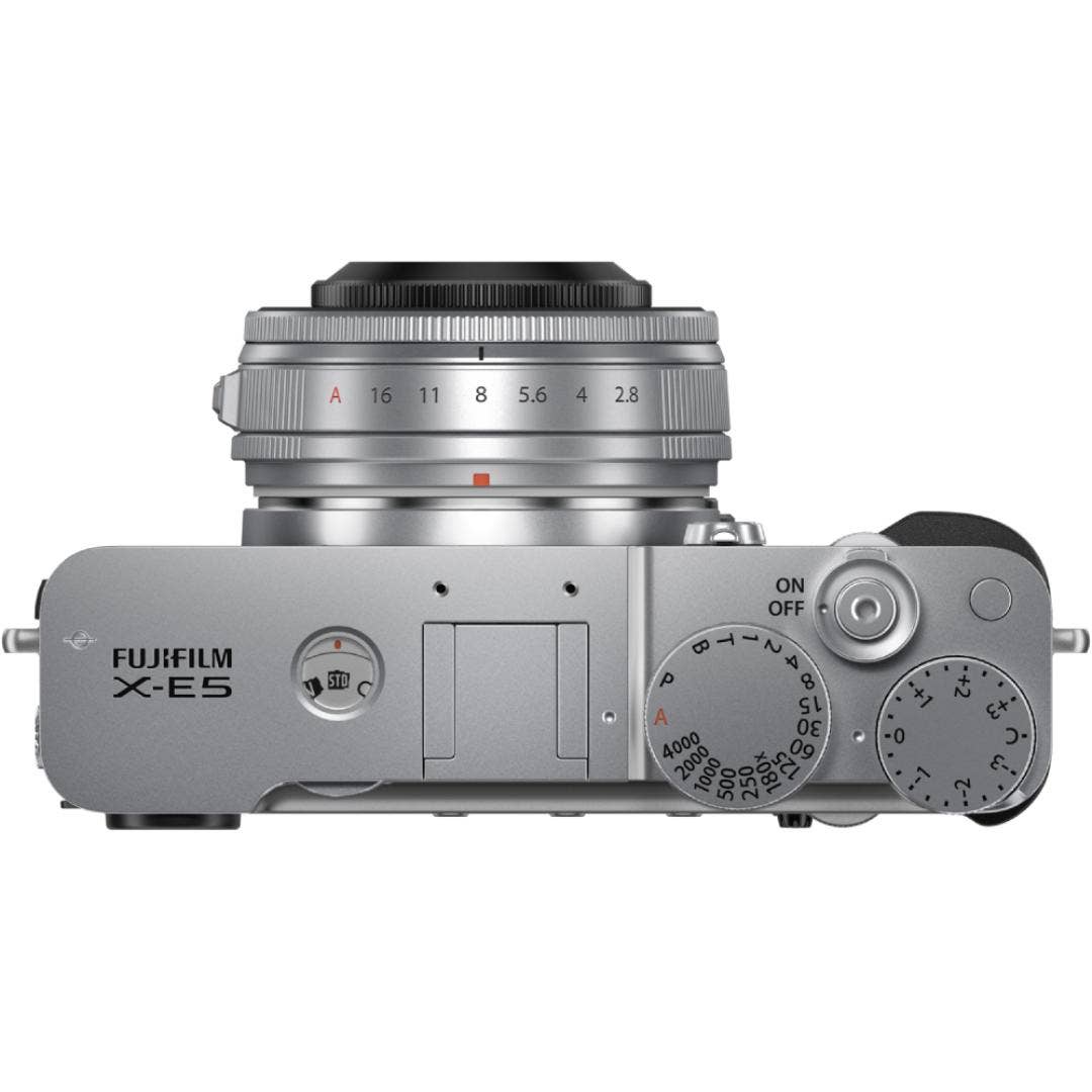 FujiFilm X-E5 Silver w/ XF 23mm f/2.8 R WR Lens Compact System Camera - additional product view