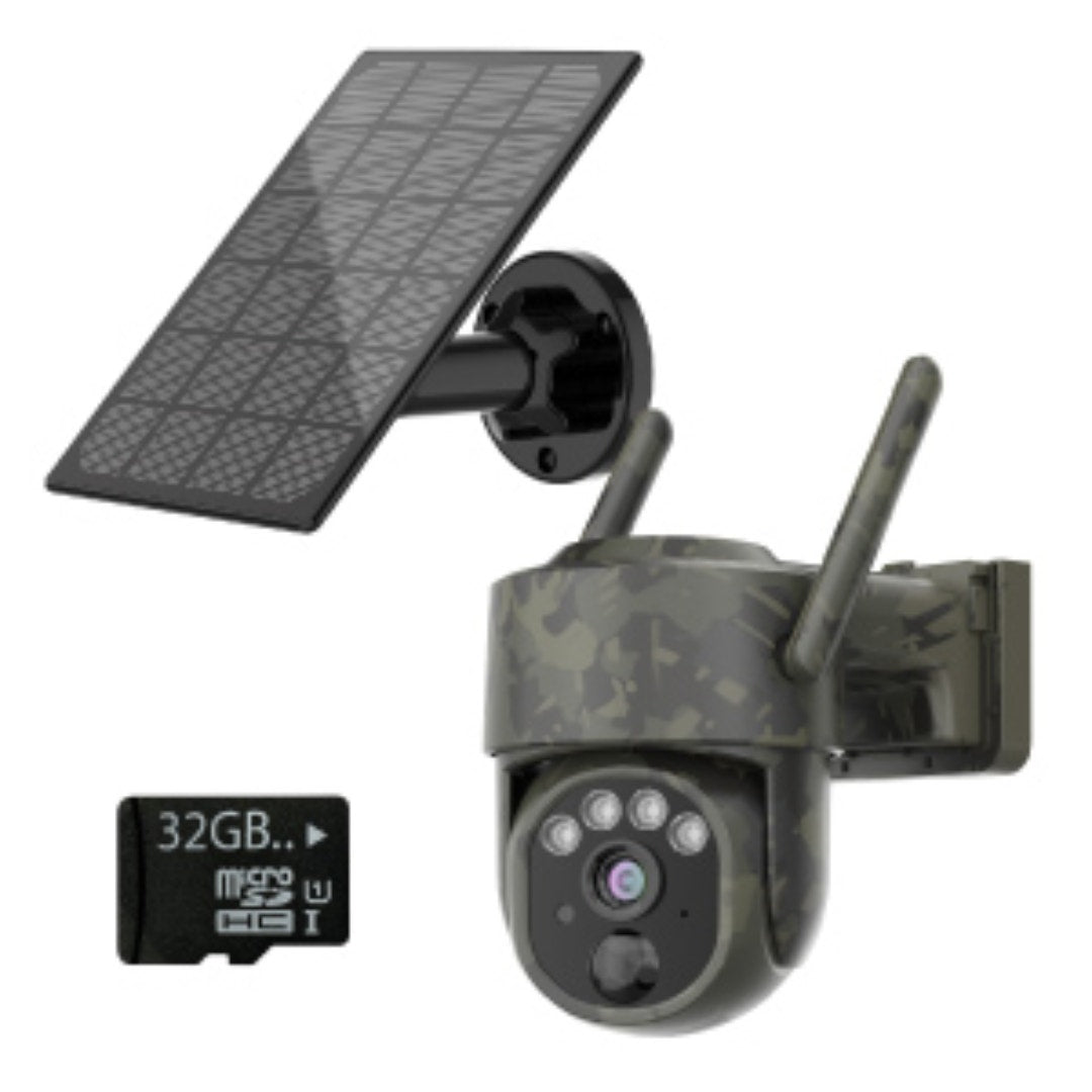 GERBER Security Camera WiFi with Solar and 32GB TF Camo "Follow Me" - additional product view
