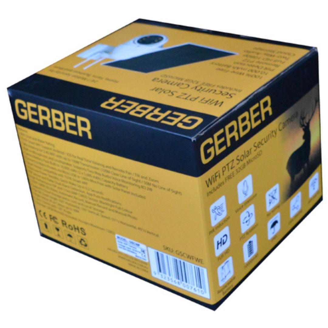 Gerber WiFi Solar Security Camera White - additional product view