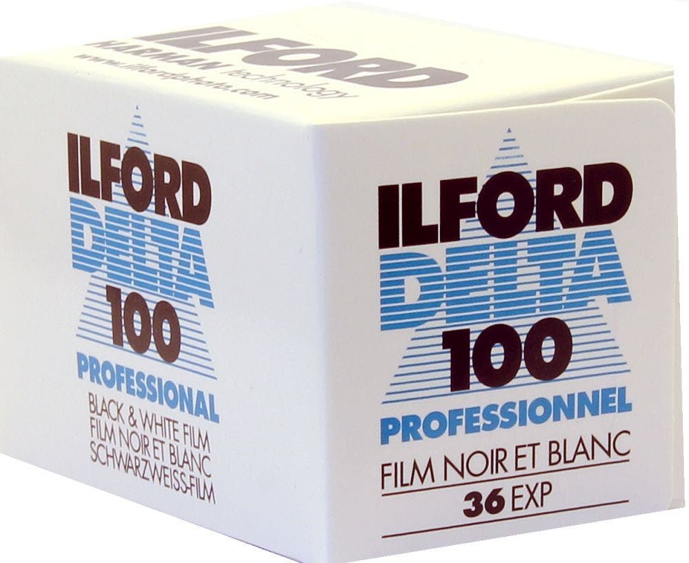 Ilford Delta 100 ISO Professional 35mm 36 exposure black and white negative film