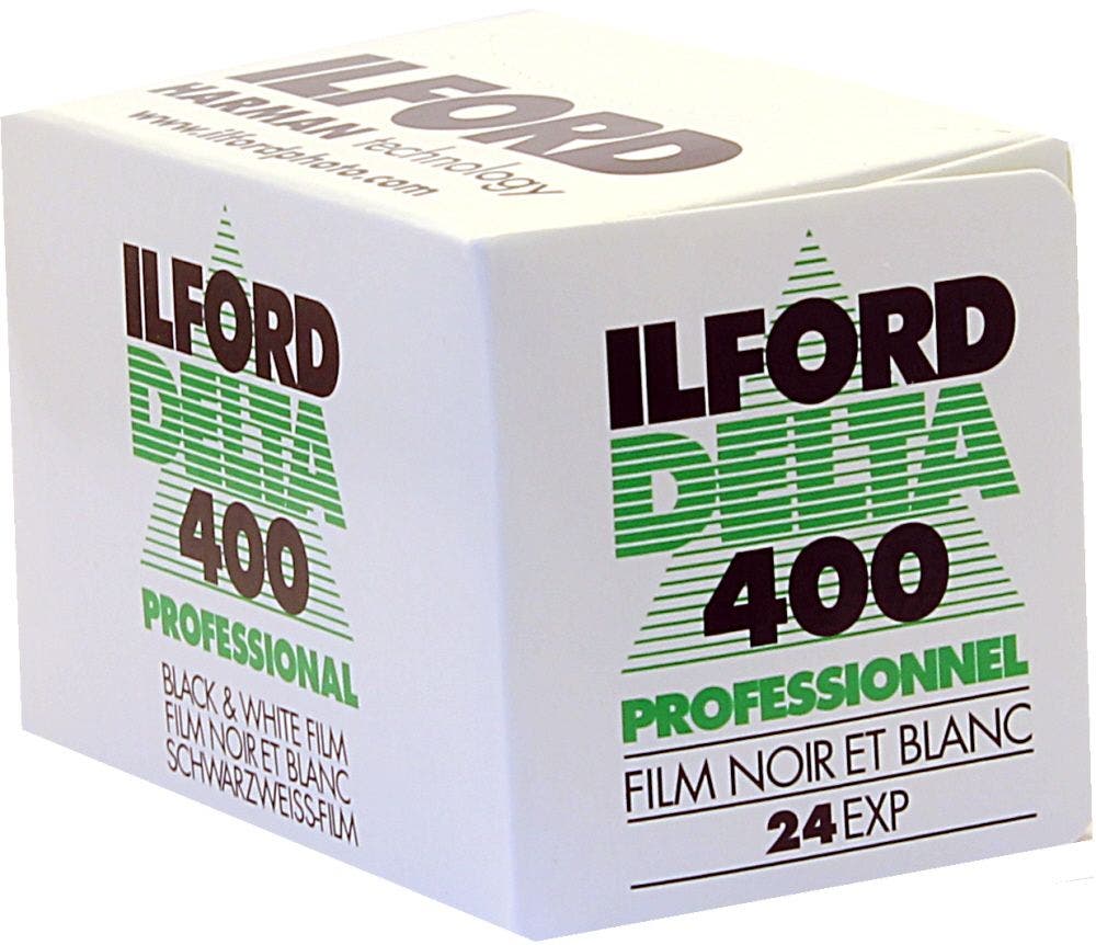 Ilford Delta 400 ISO Professional 35mm 24 exposure black and white negative film