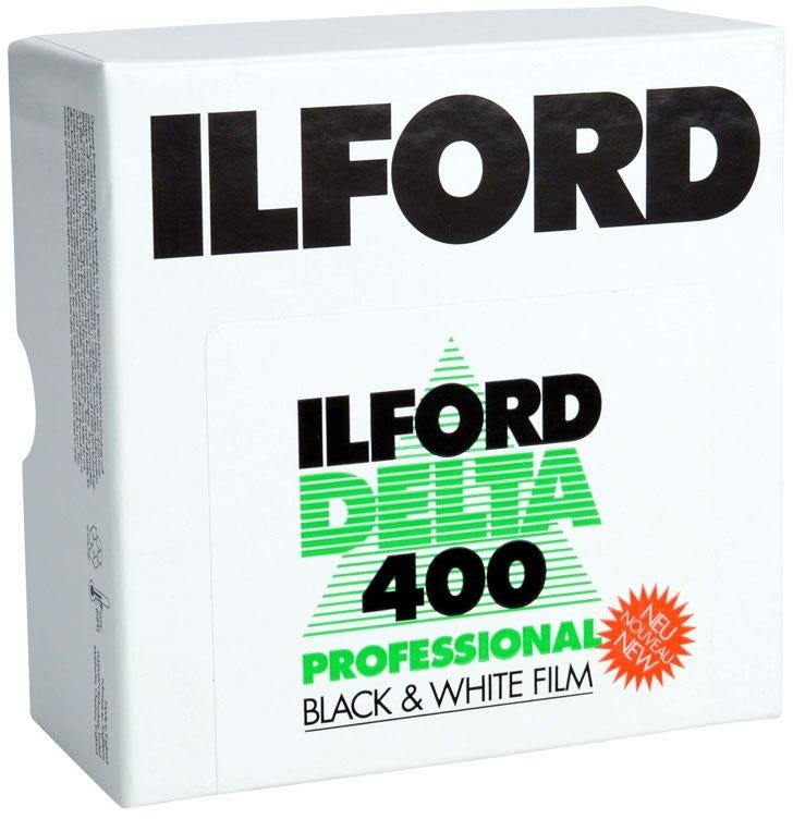 Ilford Delta 400 ISO Professional 35mm x 30.5m roll black and white negative film