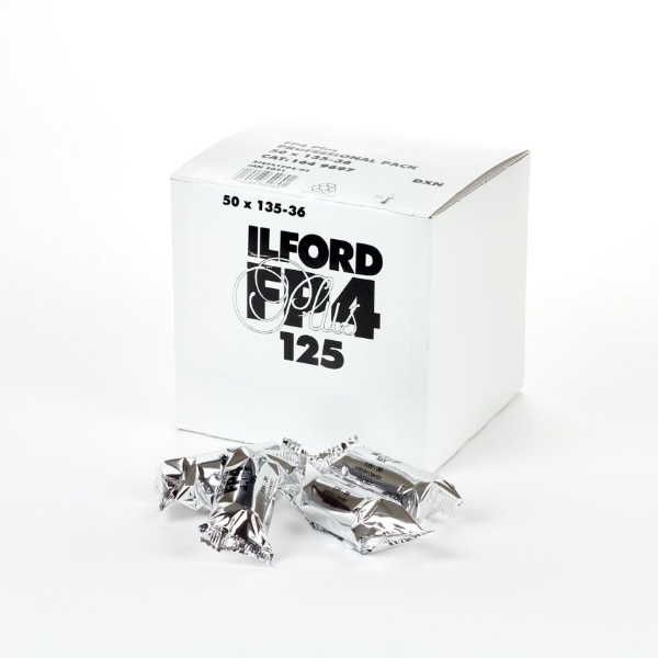 Ilford FP4 PLUS 125 ISO 35mm black and white negative film, 36 exposure, 50 pack