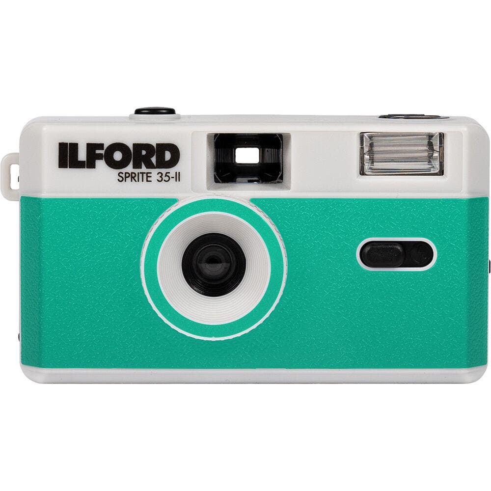Ilford Sprite 35-II Reusable Camera - Silver & Teal with Ilford XP2 24 Film - additional product view