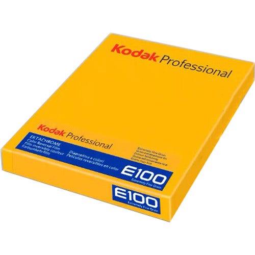 Kodak Ektachrome E100 ISO Professional 4x5 inch sheet film, 10 sheets