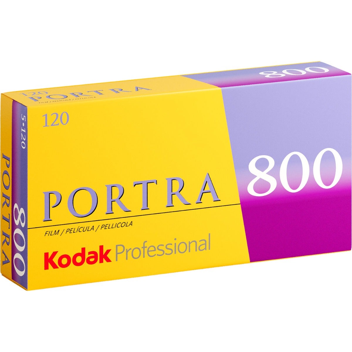 Kodak Portra 800 ISO 120 roll colour negative film, 5 pack