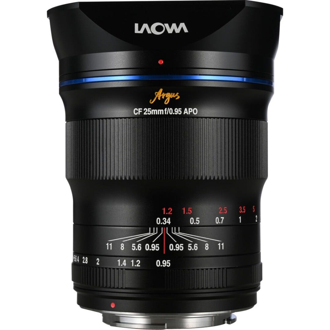 Laowa Argus 25mm f/0.95 CF APO lens for Canon EOS-M mount