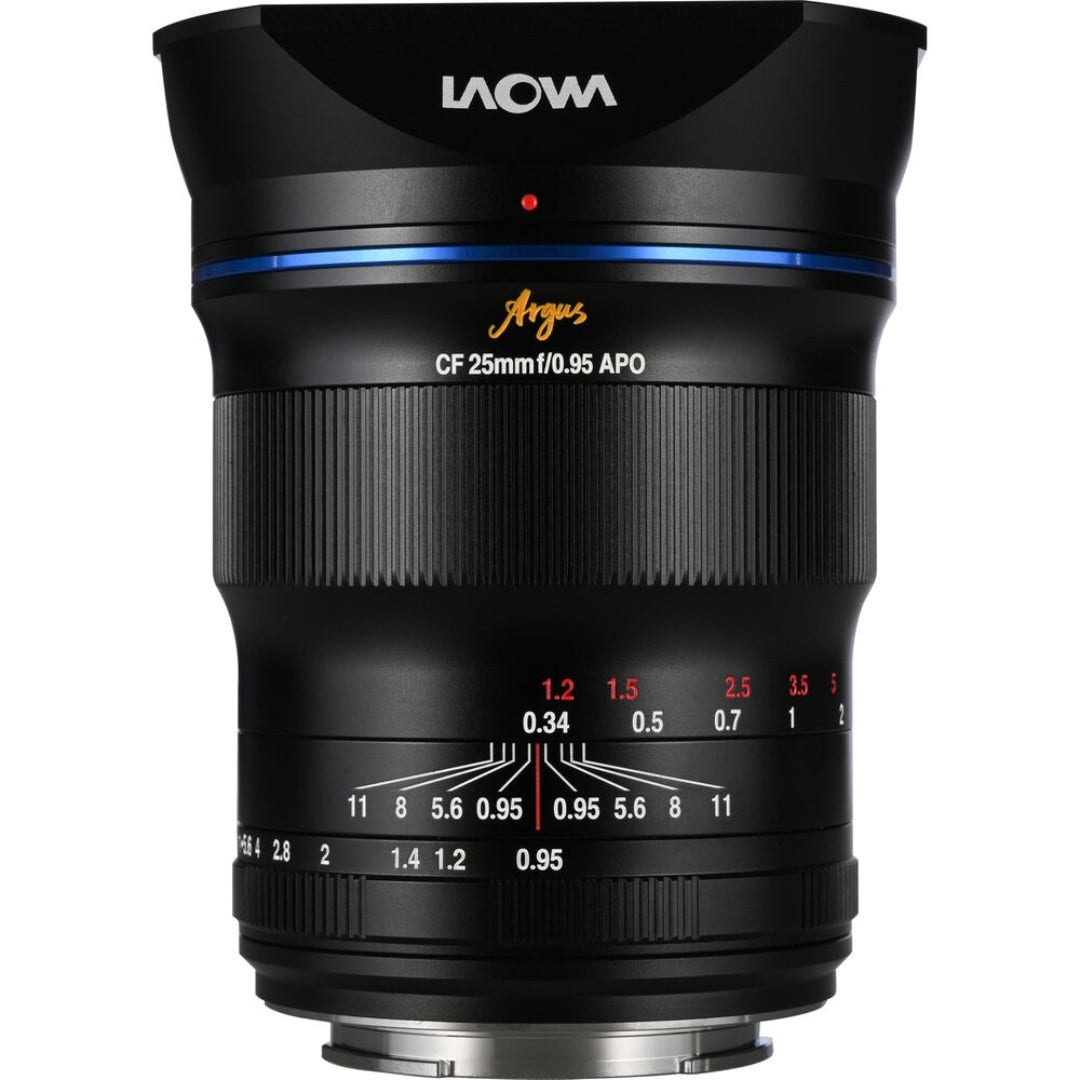 Laowa Argus 25mm f/0.95 CF APO lens for Fujifilm X mount