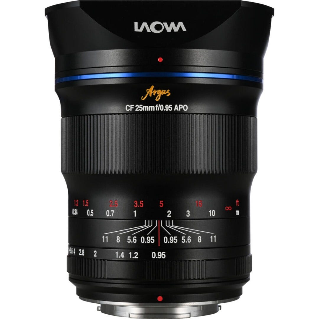 Laowa Argus 25mm f/0.95 CF APO lens for Sony E mount