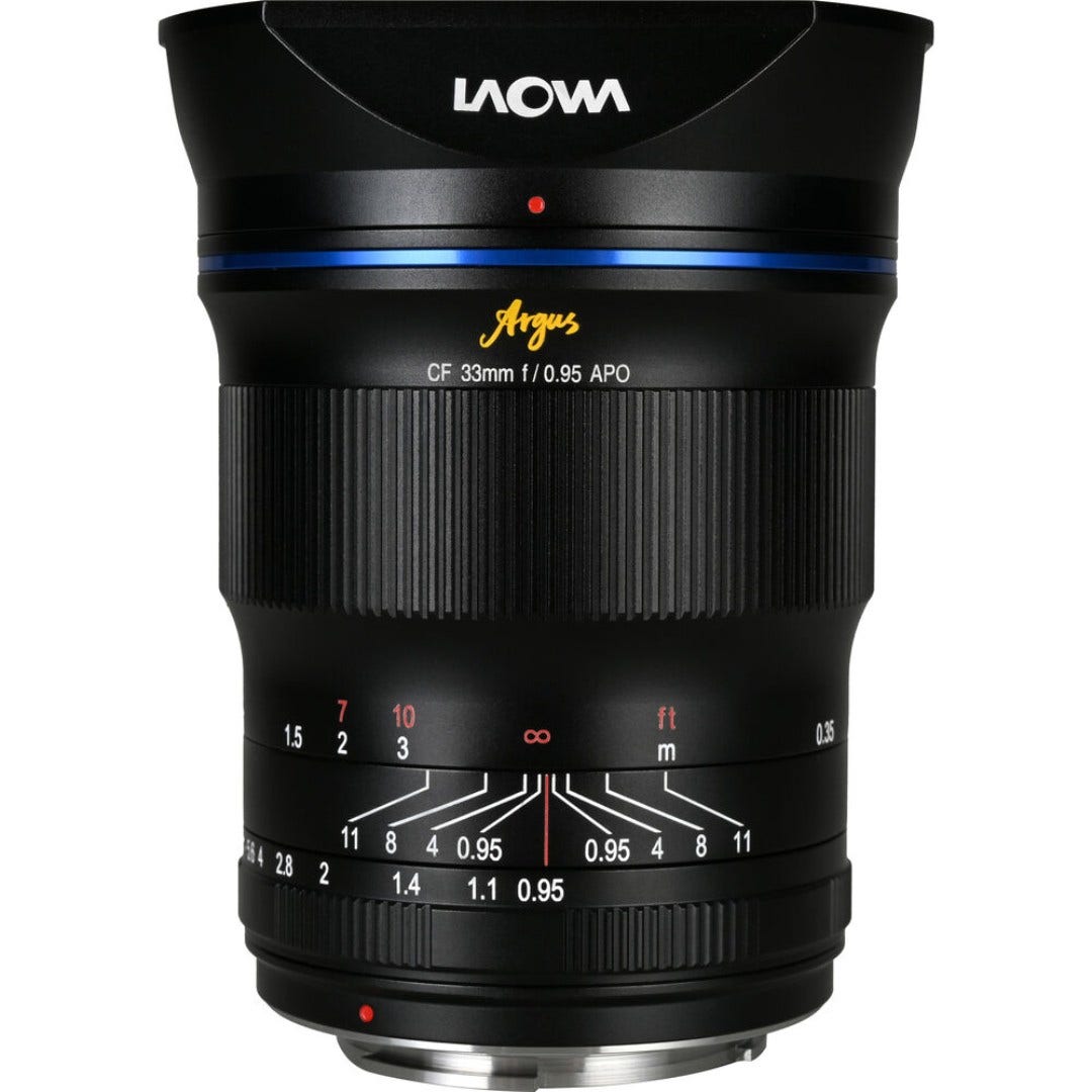 Laowa Argus 33mm f/0.95 CF APO lens for Canon EOS-M mount
