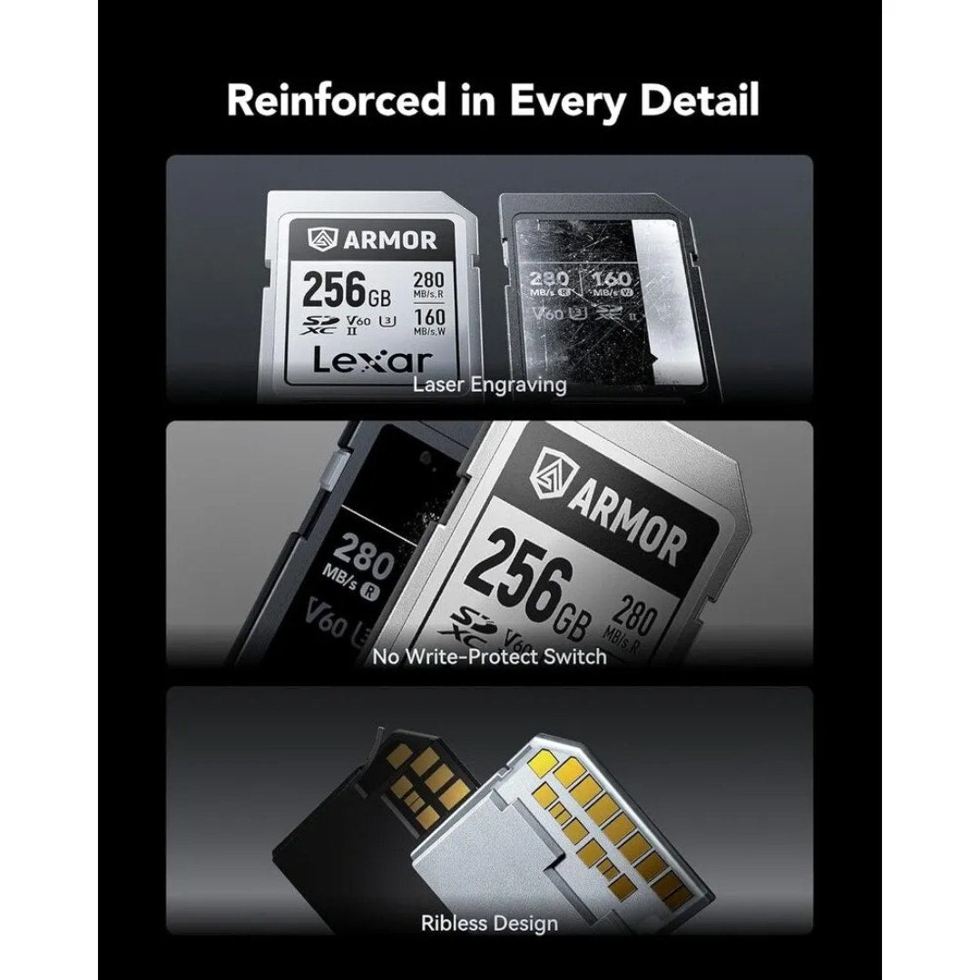 LEXAR PRO ARMOR SILVER SDXC 256GB - additional product view