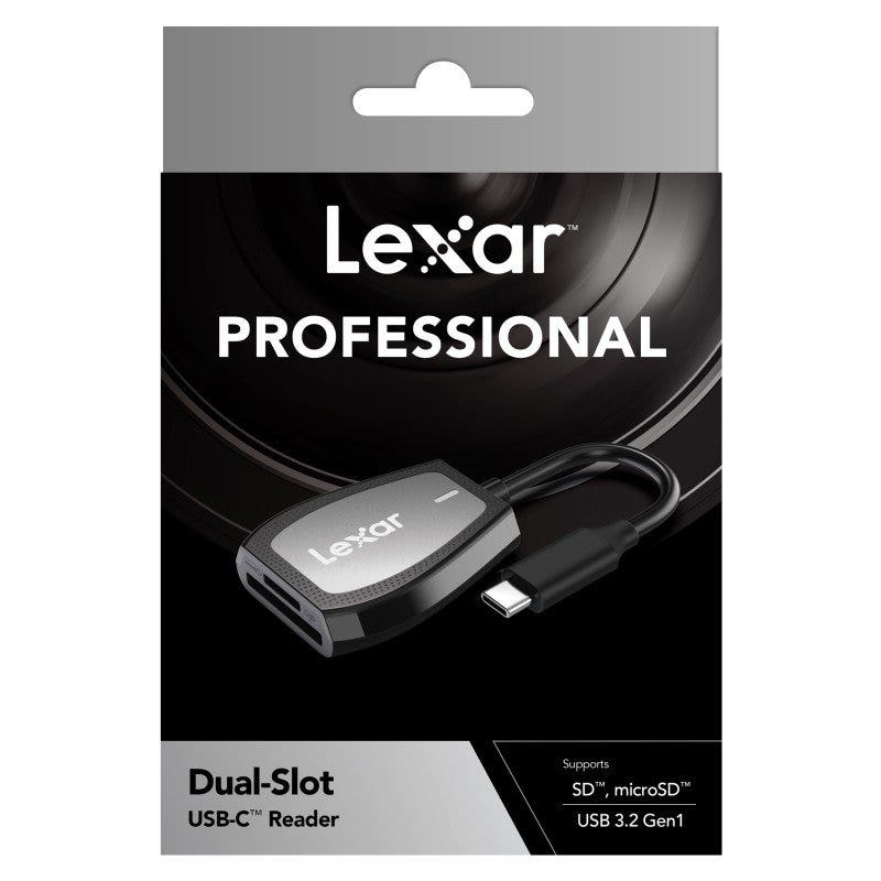 Lexar Professional USB-C dual-slot USB 3.2 reader.