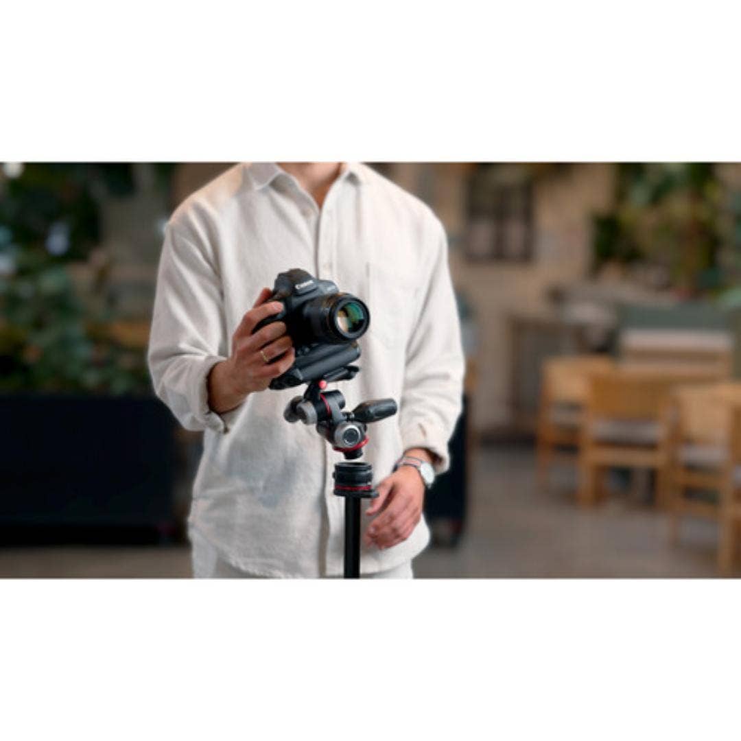 Manfrotto 055 Cf Kit 3 Sect 3 Way w/QR Tripod - additional product view