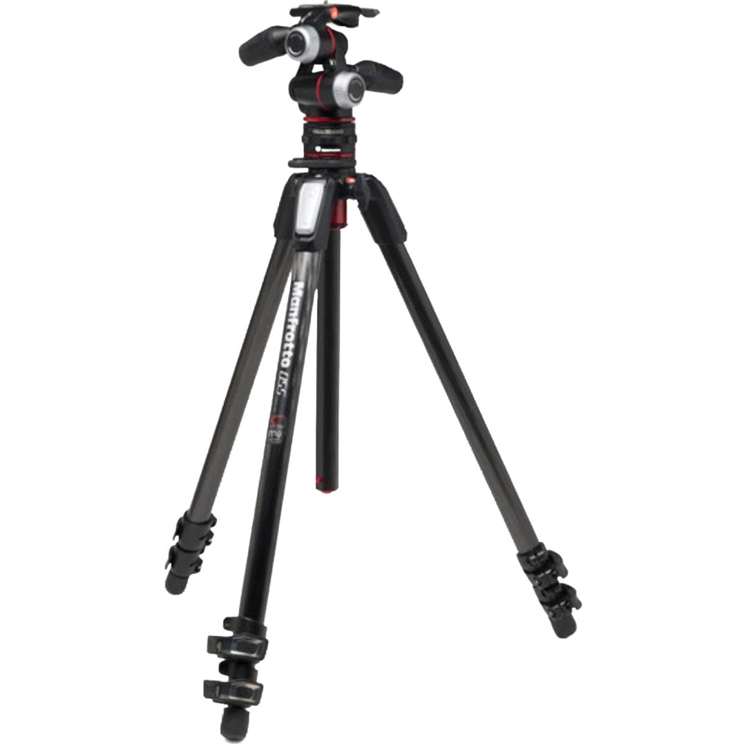 Manfrotto 055 CF tripod kit with 3-section legs and 3-way head