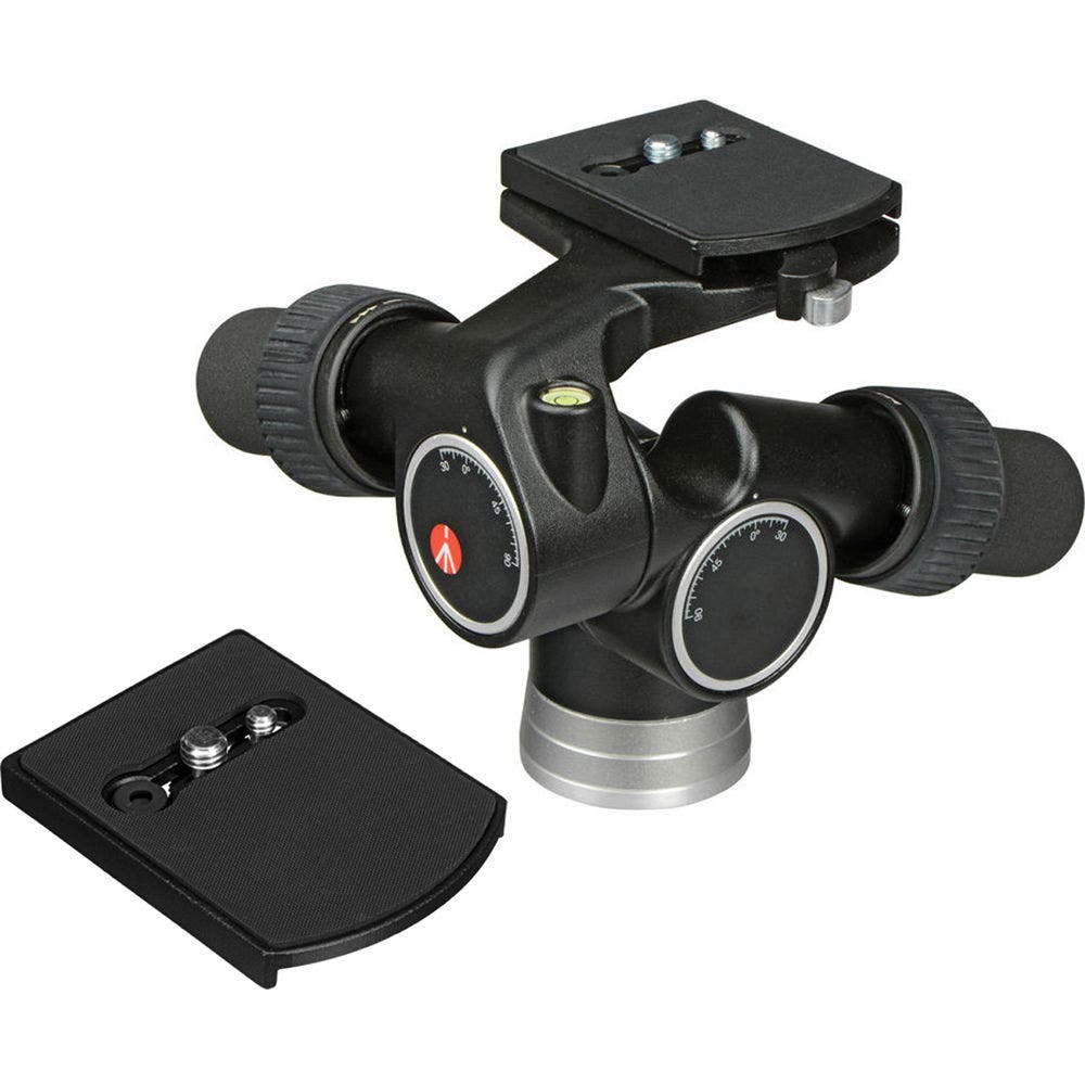 Manfrotto 405 Geared 3 Way Head with 410PL Quick Plate