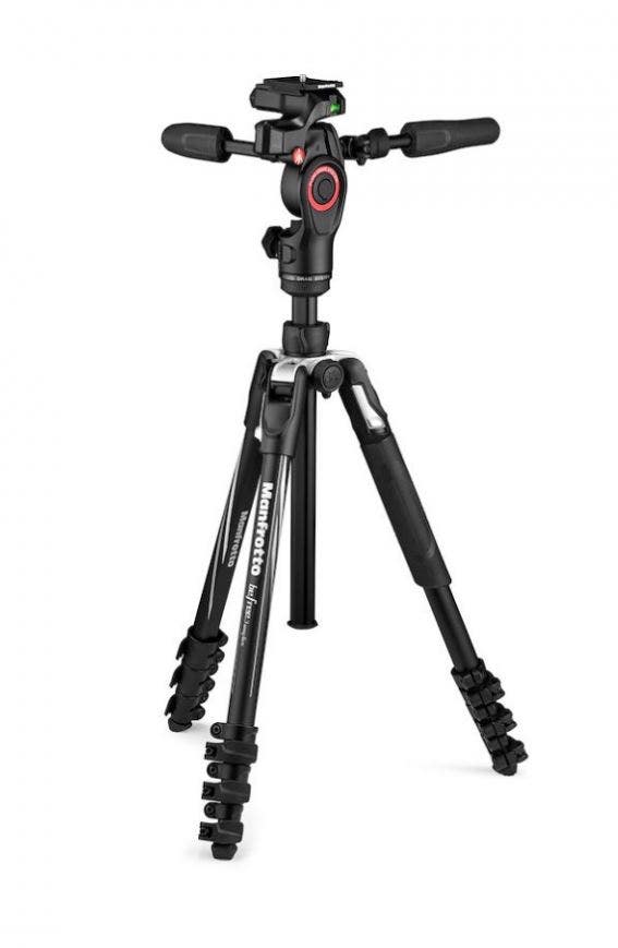 Manfrotto Befree 3-Way Live Advanced lever lock tripod with plate and bag