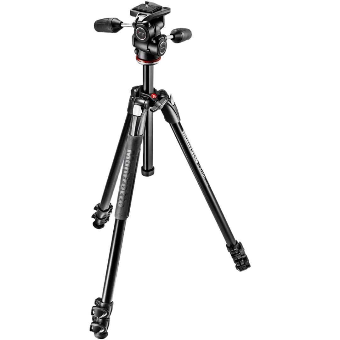 Manfrotto MK290XTA3-3W 3 Section - Tripod Kit w/3 Way Head BONUS Mini Tripod - additional product view