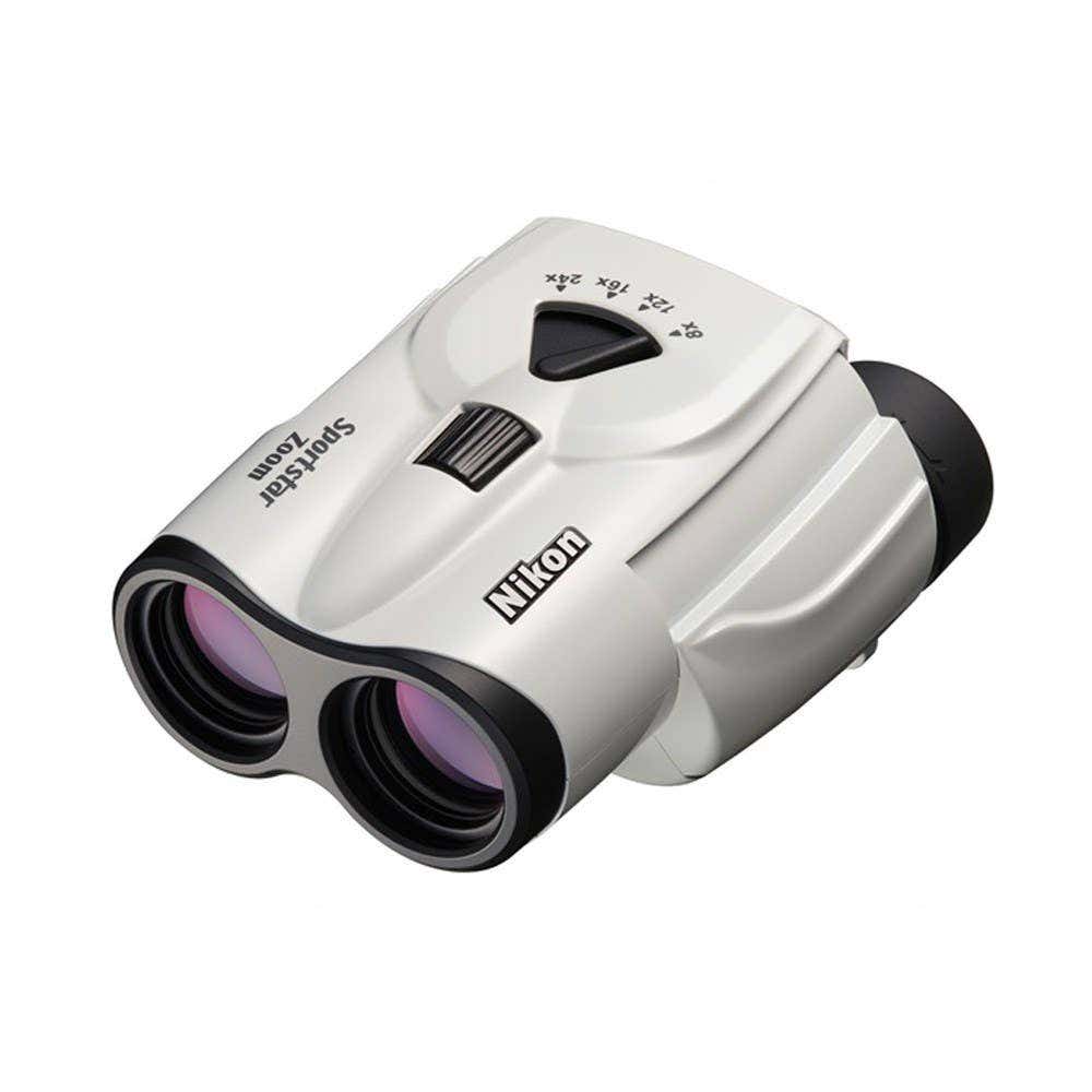 White Nikon Sportstar 8-24 x 25 zoom binocular