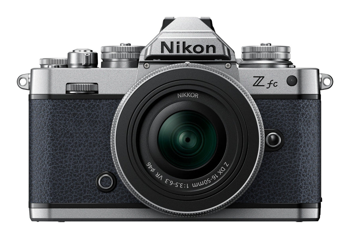 Nikon Z fc Midnight Grey mirrorless camera with Nikkor 16-50mm VR SL lens