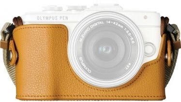 Olympus CS-45B Leather Body Jacket Light Brown - additional product view