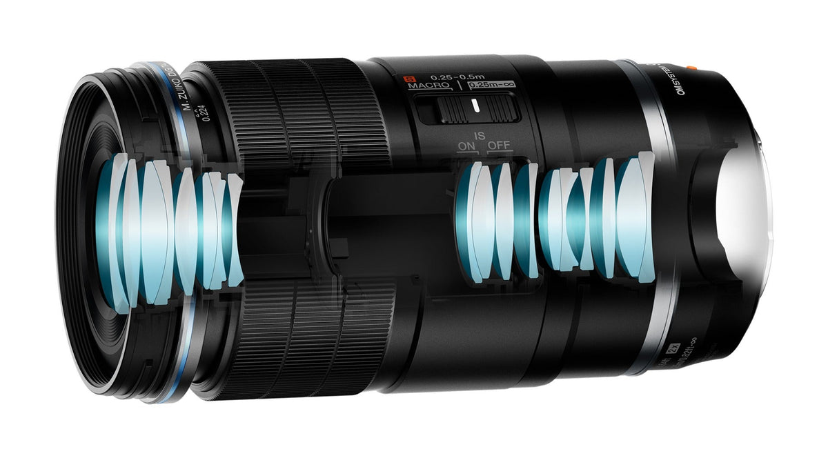 OM SYSTEM M.Zuiko ED 90mm f/3.5 Macro IS PRO Lens - Black - additional product view