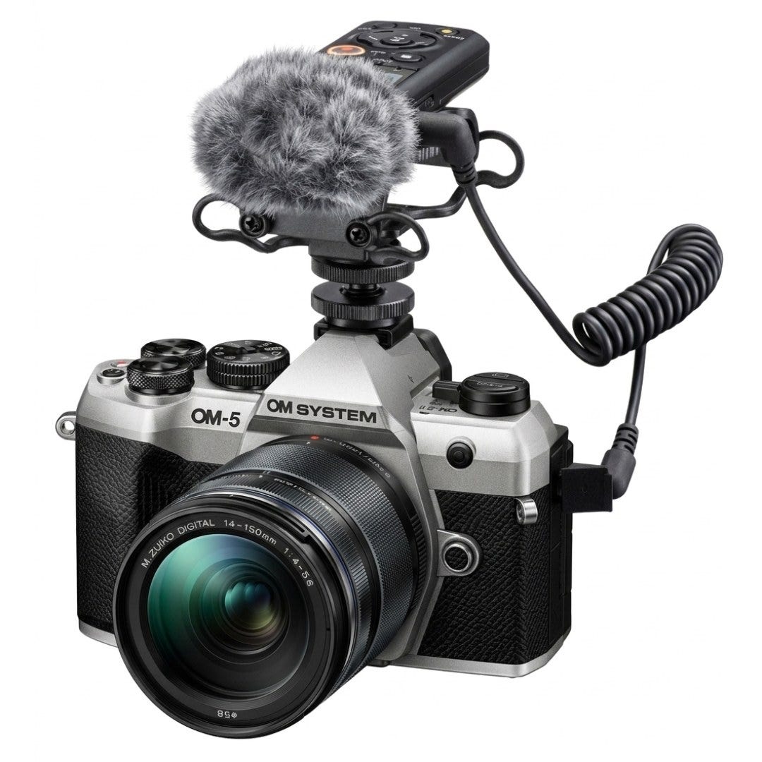 OM SYSTEM OM-5 Mark II Silver Body with 14-150mm f/4 lens kit