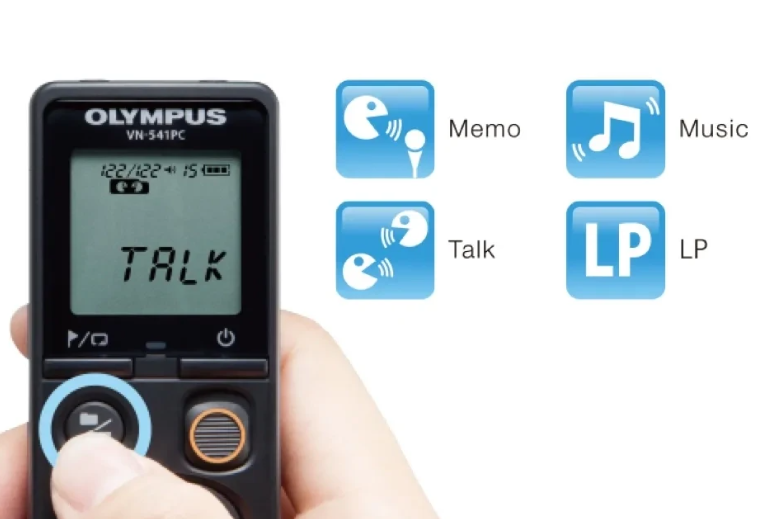 OM SYSTEM VN-541PC-E1-BLK Digital Voice Recorder - additional product view